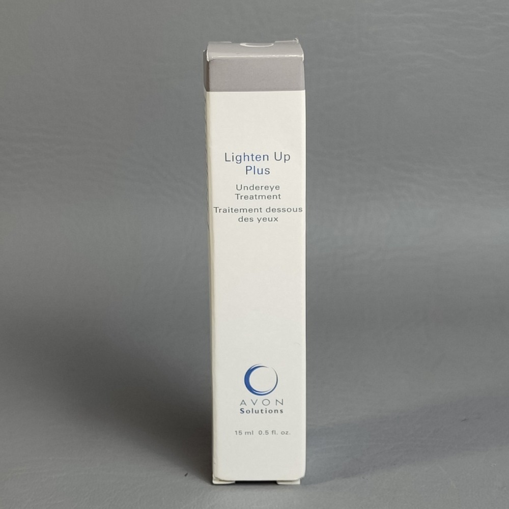 Vintage Avon Solutions Lighten Up Plus Undereye Treatment Cream 0.5 Oz. 2003